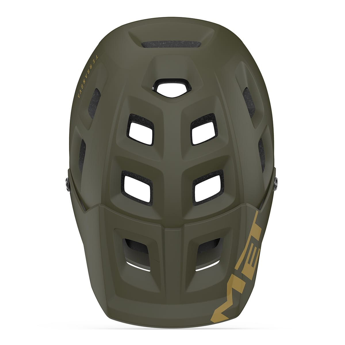 MET TERRANOVA MTB Helm Donkergroen Mat