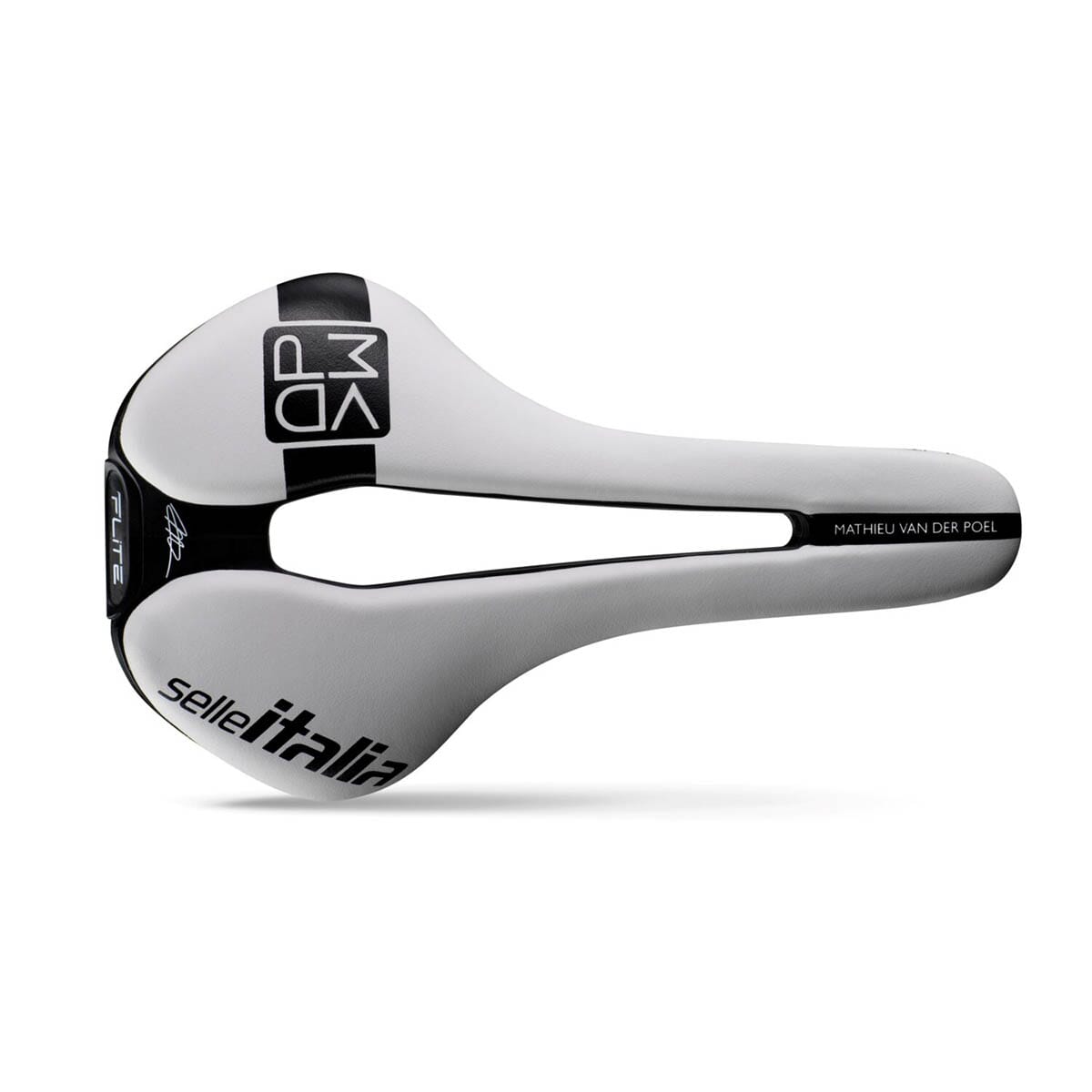 Selle SELLE ITALIA FLITE BOOST SUPERFLOW L Rails Carbone - Édition Spéciale Mathieu VAN DER POEL