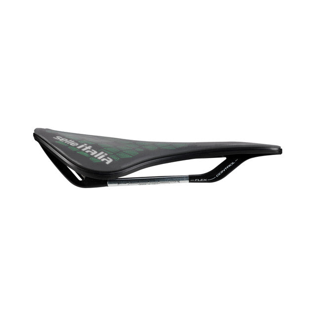 Zadel SELLE ITALIA Model X GREEN SUPERFLOW LEAF L Rails Fec Groen/Zwart