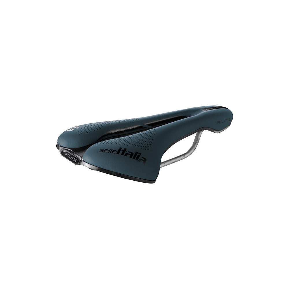 SELLE ITALIA FLITE BOOST zadel GRAVEL SUPERFLOW L-sporen TI316 Blauw