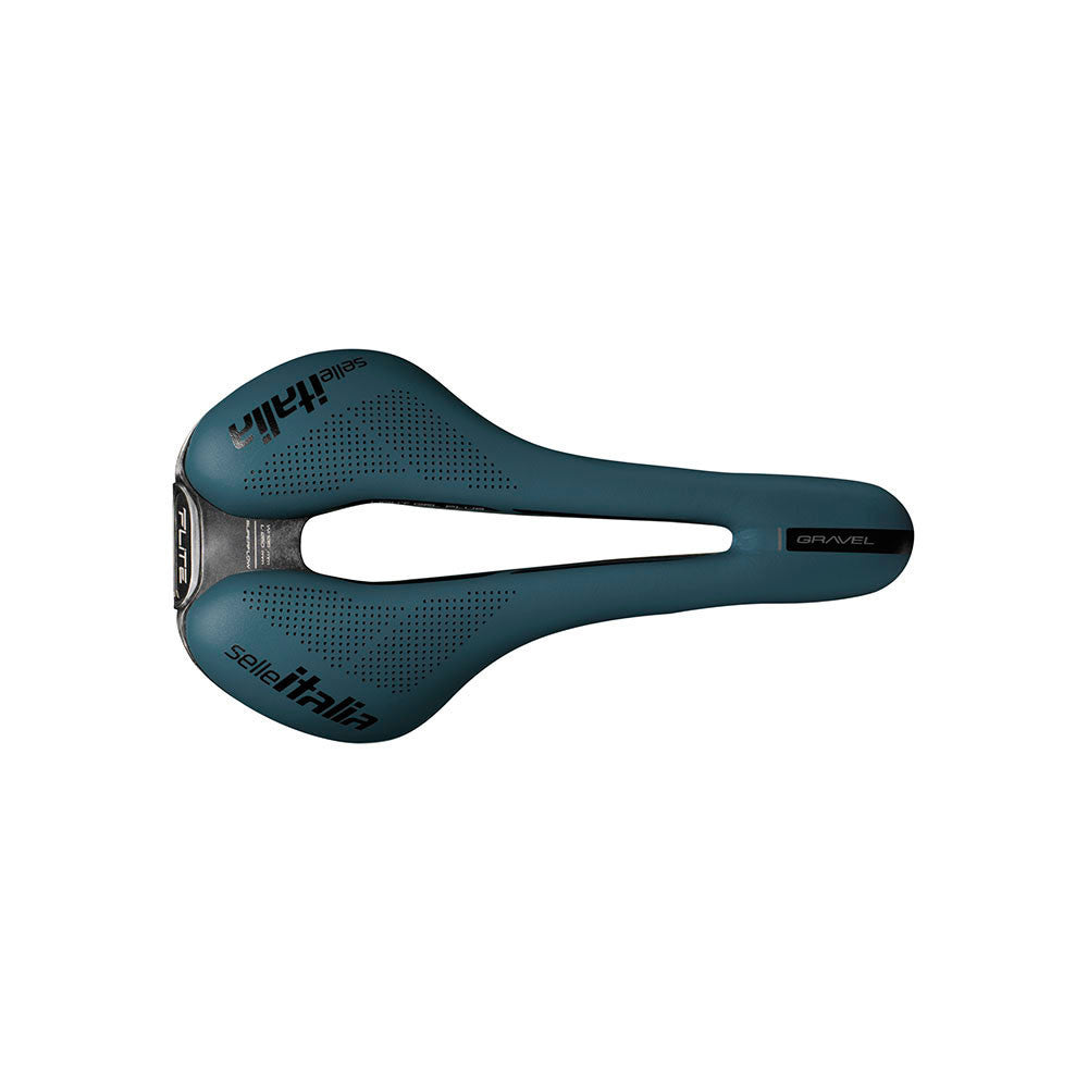 SELLE ITALIA FLITE BOOST zadel GRAVEL SUPERFLOW L-sporen TI316 Blauw