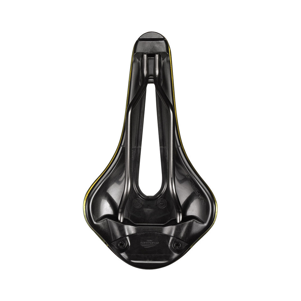 Zadel SAN MARCO SHORTFIT 2.0 OPEN-FIT RACING L3 Breedte 155mm Stalen rails Xsilite Goud