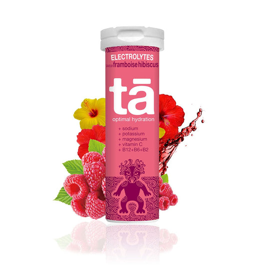 TA ENERGY Energiedrank (Tube met 12 tabletten) Framboos Hibiscus