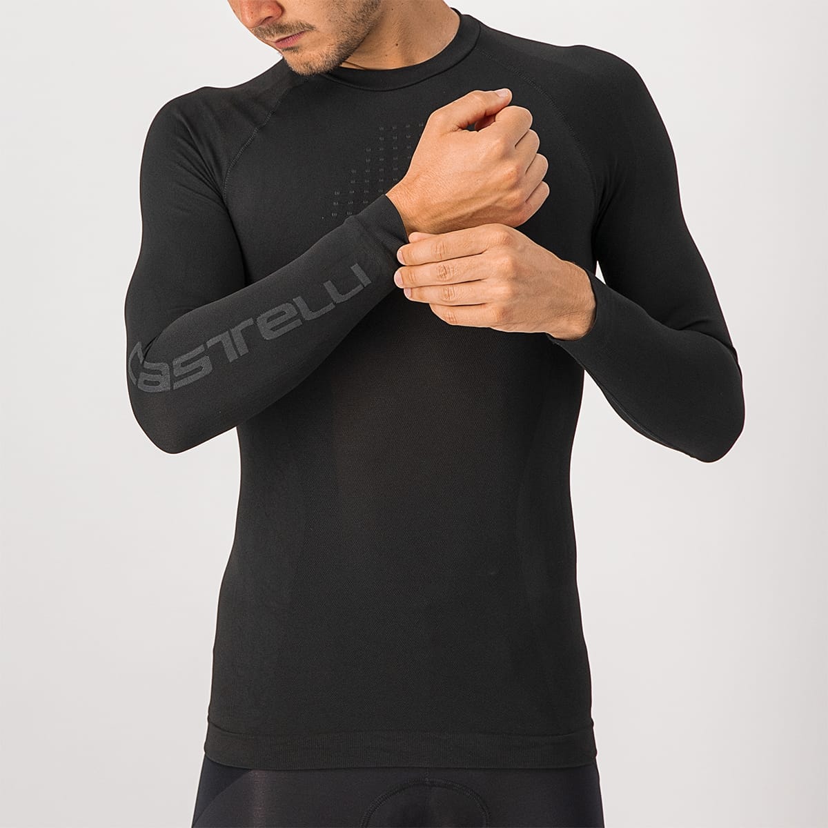 CASTELLI CORE SEAMLESS Lange Mouw Ondergoed Zwart