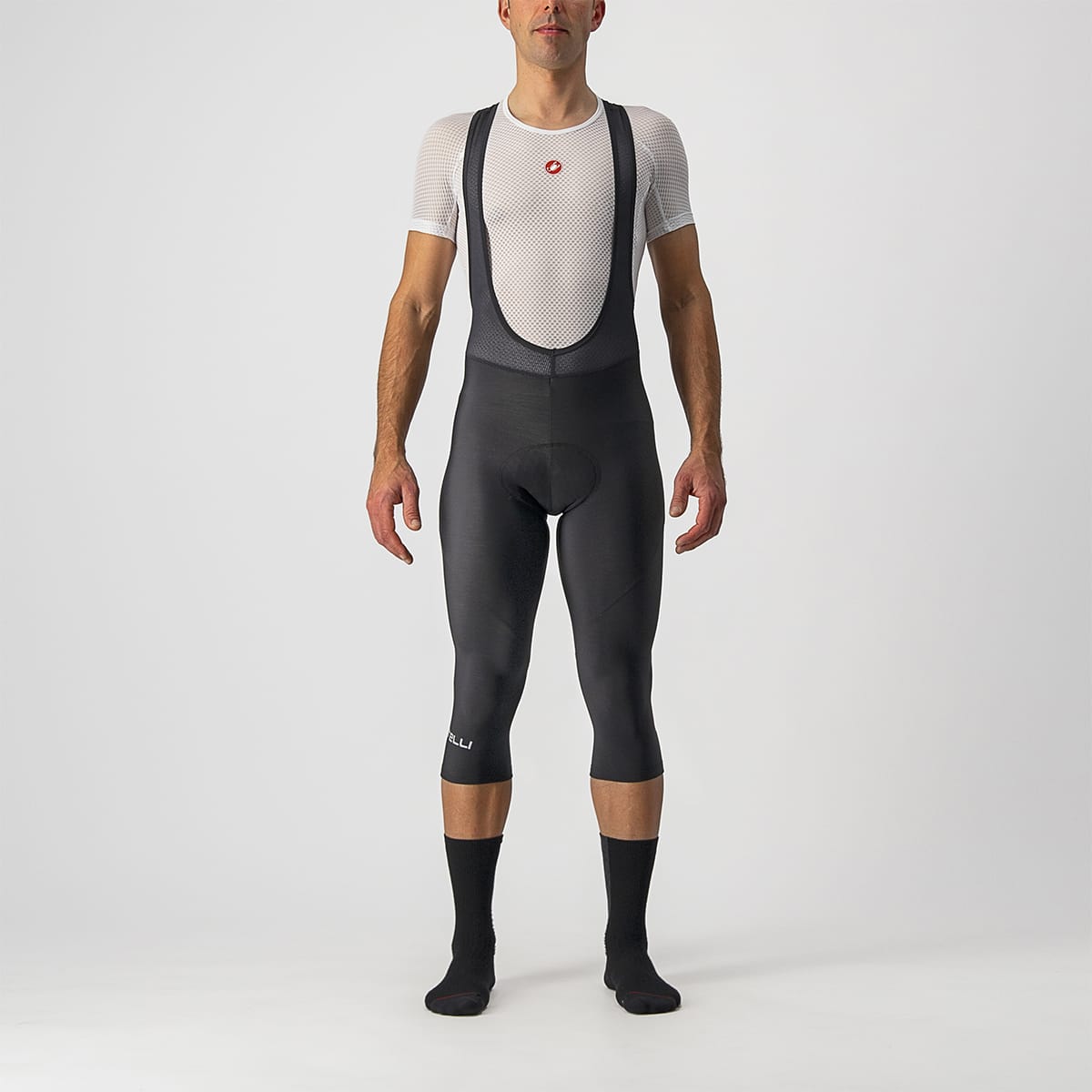 CASTELLI ENTRATA THERMAL 3/4 Bibtights Zwart