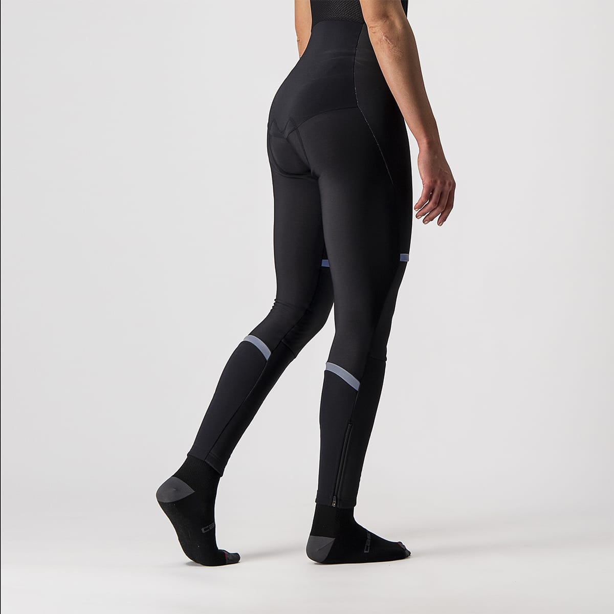 CASTELLI POLARE 3 Dames Lange Bibtights Zwart