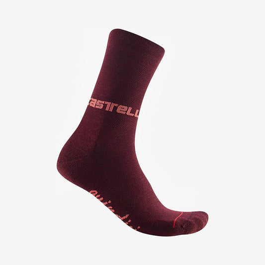 CASTELLI QUINDICI SOFT MERINO Damessokken Bordeaux