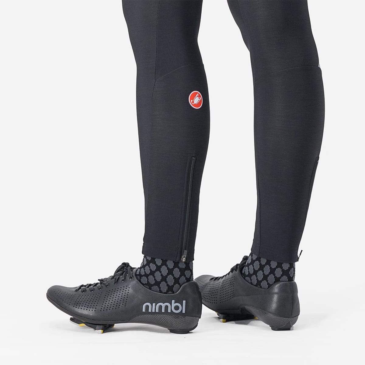 CASTELLI ENTRATA Dames Bibtights Zwart