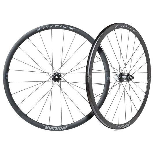 Paar MICHE SYNTIUM AERO DISC Tubeless wielen (Center Lock)