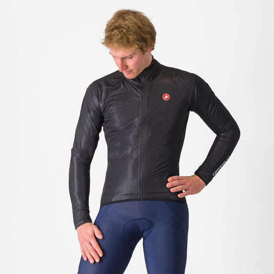 CASTELLI SQUALL SHELL Jas Zwart/Grijs