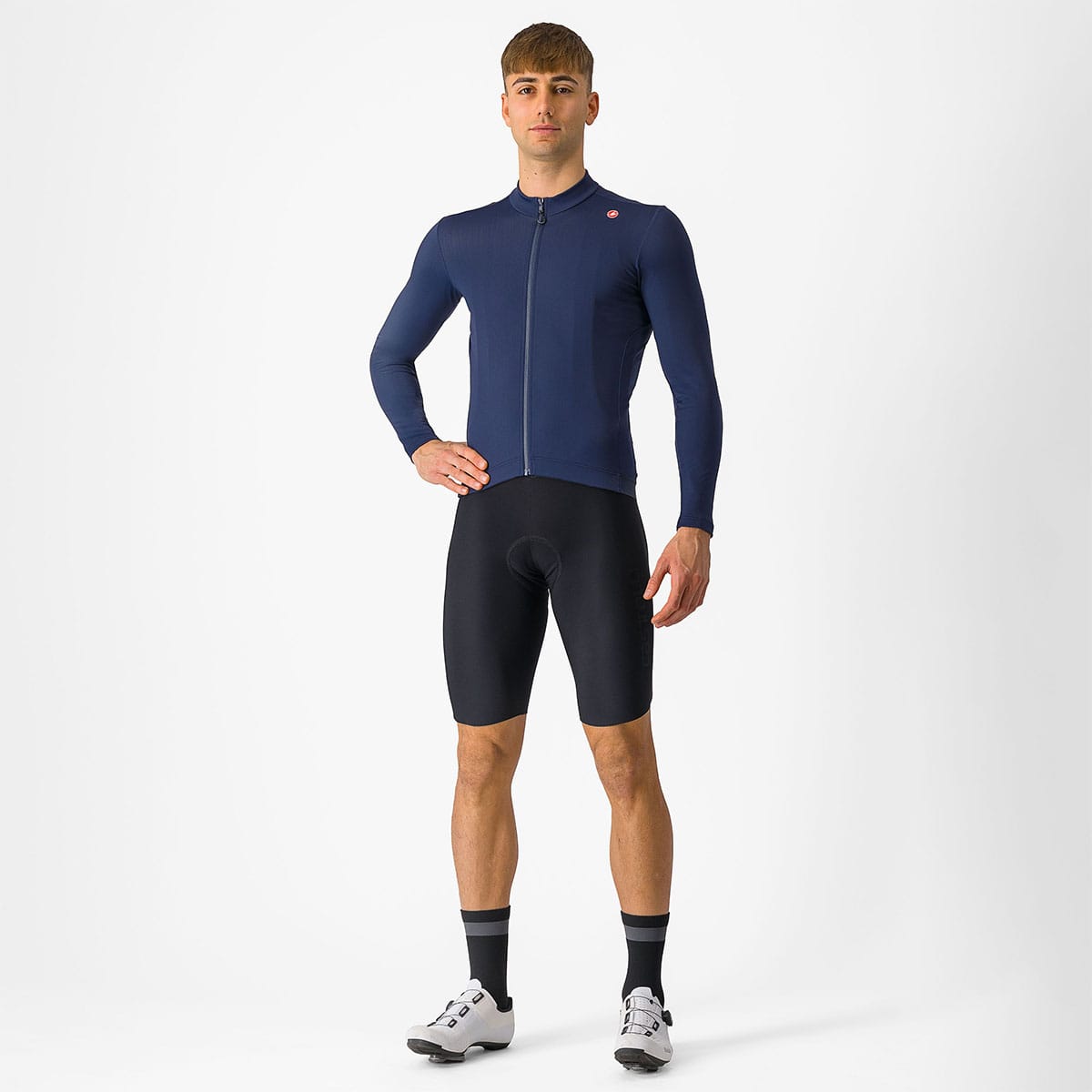 CASTELLI ESPRESSO THERMAL Lange Mouw Jersey Blauw