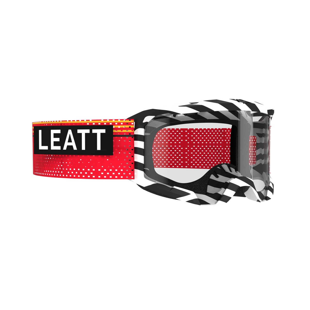 LEATT VELOCITY 4.0 MTB X-FLOW Stripe Zwart/Wit CLEAR 83 VLT Bril