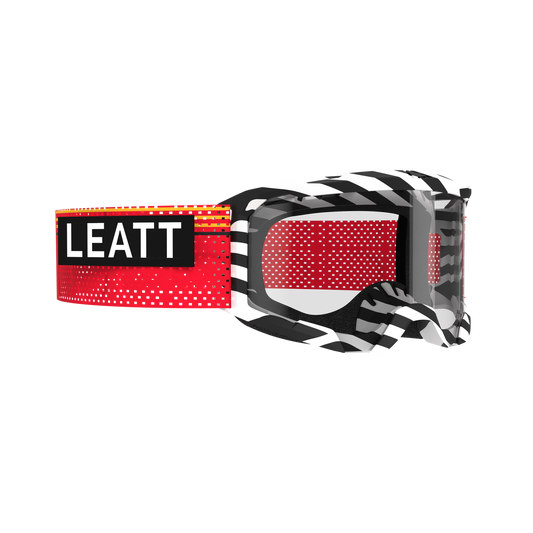 LEATT VELOCITY 4.0 MTB X-FLOW Stripe Zwart/Wit CLEAR 83 VLT Bril