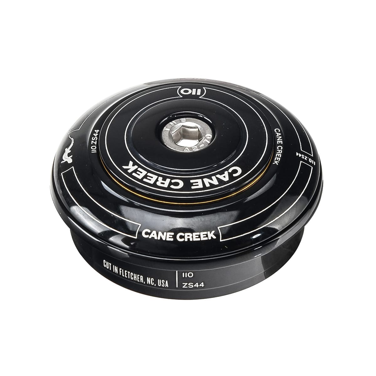 Hoge Cup voor CANE CREEK 110 1"1/8 ZS44 Semi-geïntegreerd balhoofd Zwart