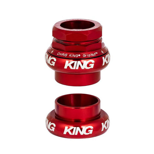 CHRIS KING GRIPNUT 1" externe balhoofdset EC30/EC30 Rood