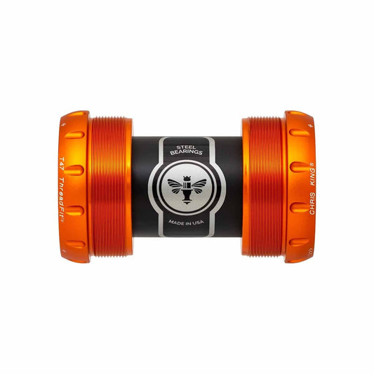 Boîtier de Pédalier CHRIS KING ThreadFit T47 30x 68/73 mm Orange