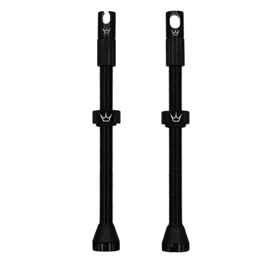 PEATY'S x Chris King MK2 Presta 80 mm Tubeless ventielen (x2) Zwart