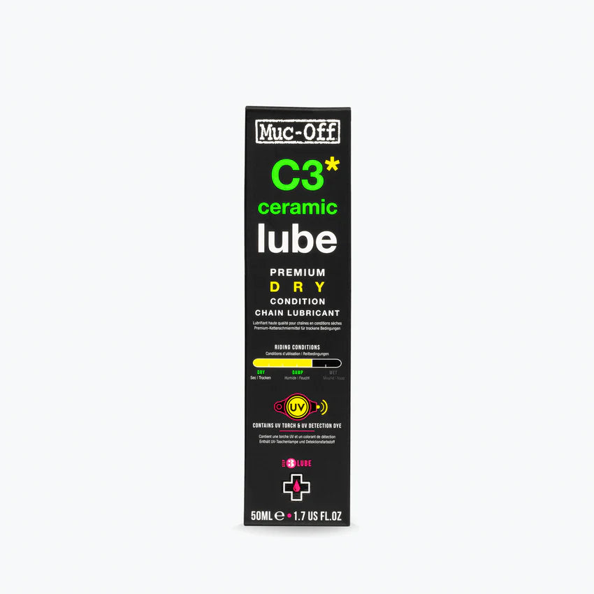 MUC-OFF C3 DRY CERAMIC LUBE Kettingsmeermiddel voor droge omstandigheden (50 ml)