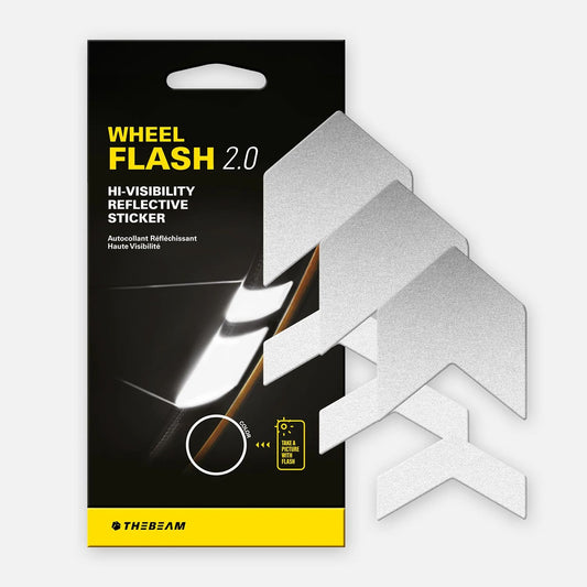 DE BEAM WHEEL FLASH 2.0 Reflecterende Stickers Zilver