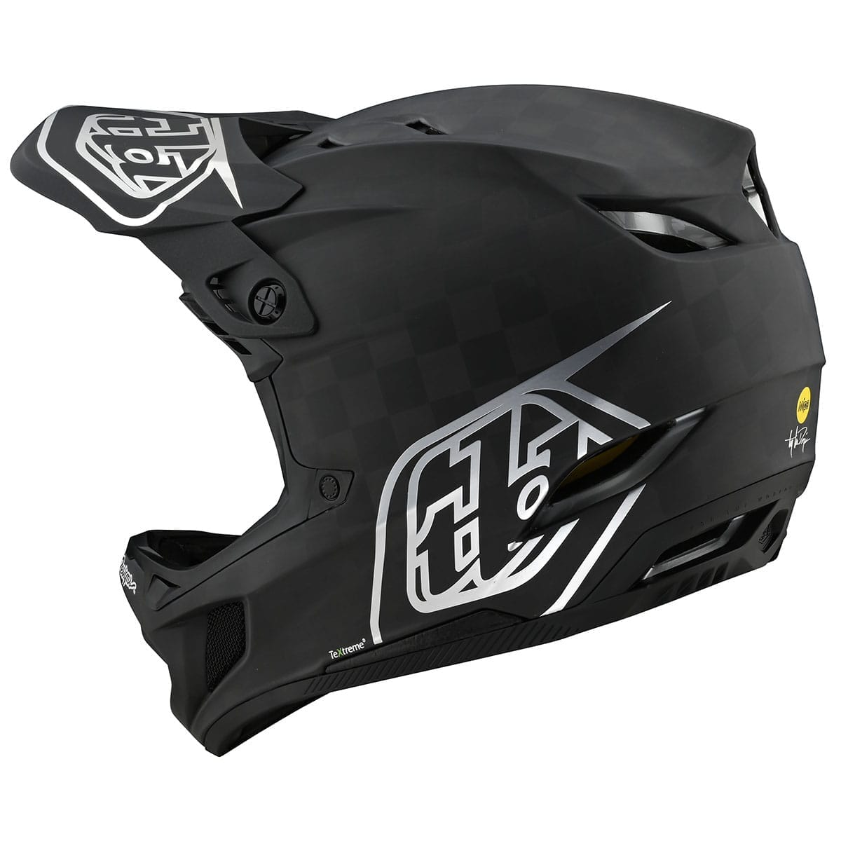TROY LEE DESIGNS D4 CARBON MIPS MTB Helm Zwart/Zilver