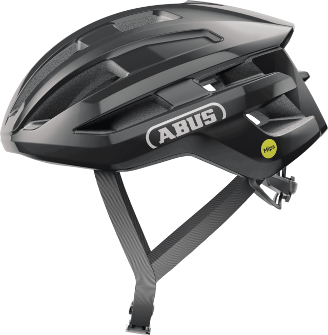 ABUS POWERDOME MIPS Road Helm Glans Zwart