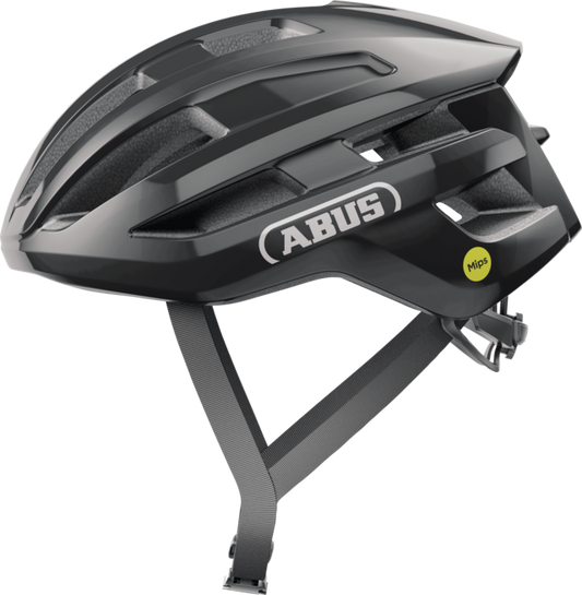 ABUS POWERDOME MIPS Road Helm Glans Zwart