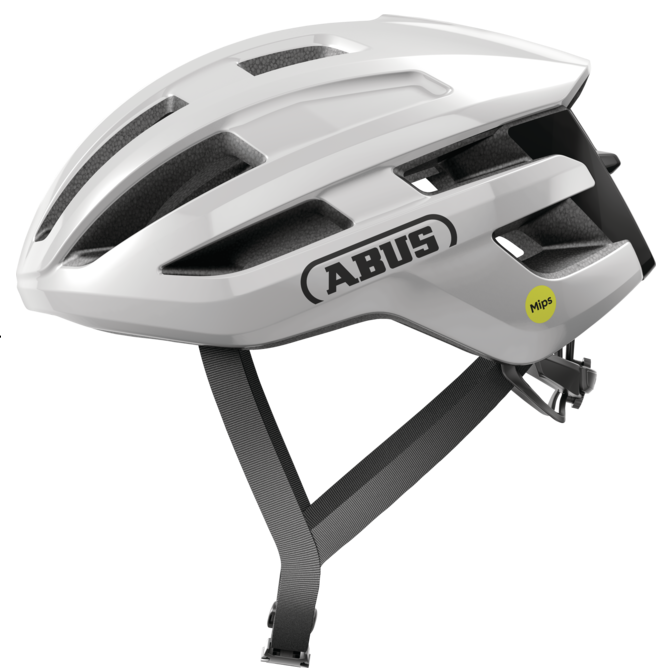 ABUS POWERDOME MIPS Road Helm Briljant Wit