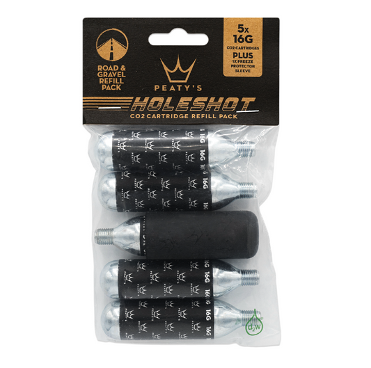 PEATY'S HOLOESHOT CO2 patroon met schroefdraad Road / Gravel (x5)
