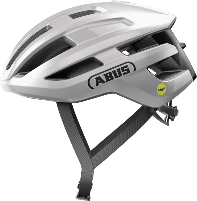ABUS POWERDOME MIPS Road Helm Zilver