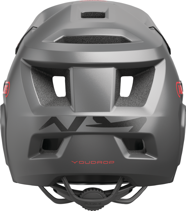 ABUS YOUDROP FF Junior mountainbikehelm, grijs