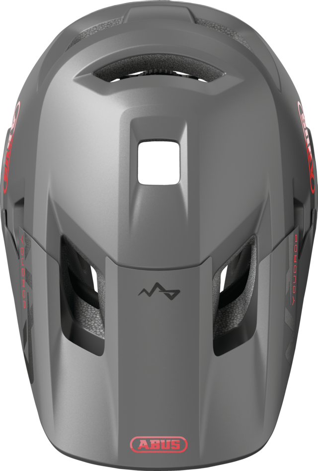 ABUS YOUDROP FF Junior mountainbikehelm, grijs