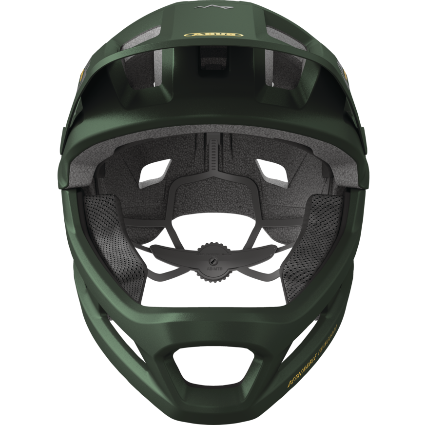 ABUS YOUDROP FF Junior Moss Groene mountainbikehelm