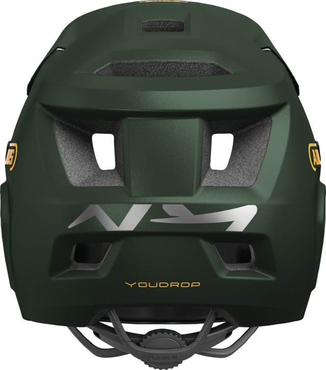 ABUS YOUDROP FF Junior Moss Groene mountainbikehelm