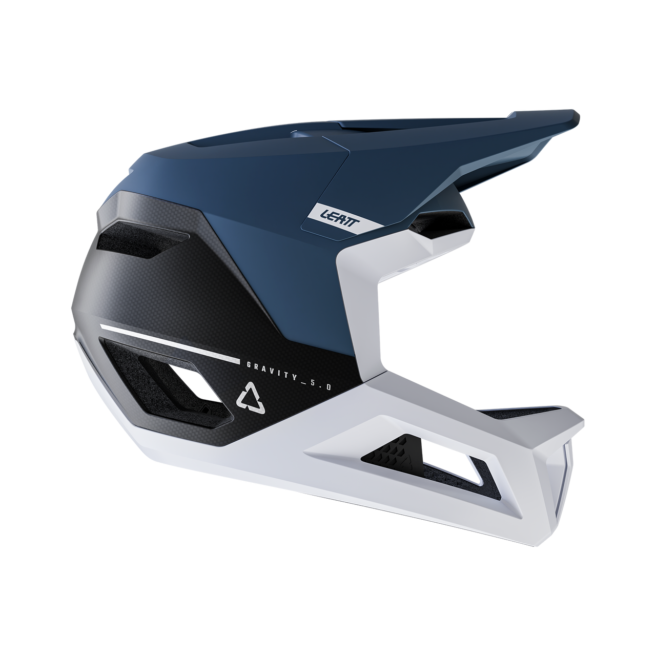LEATT MTB GRAVITY 5.0 Helm Blauw/Wit