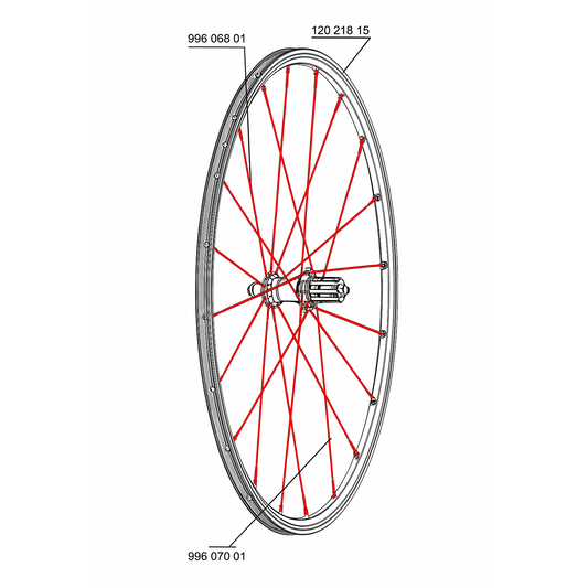 SET VAN 10 MAVIC CROSSRIDE UB 08 ZWART 276MM ACHTERSPAKEN