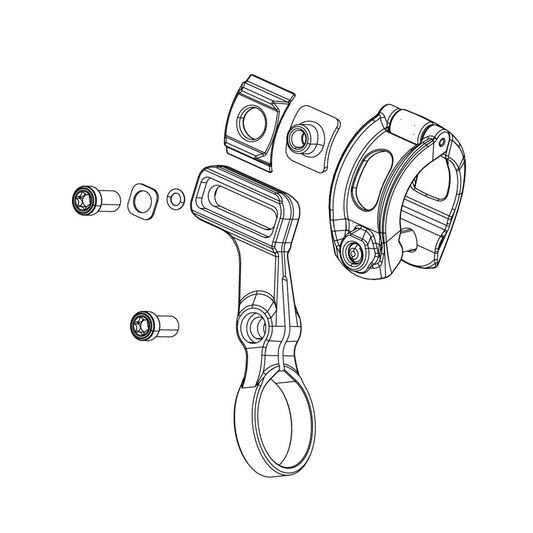 Kraag voor SRAM AXS POD linkshandig schakelen