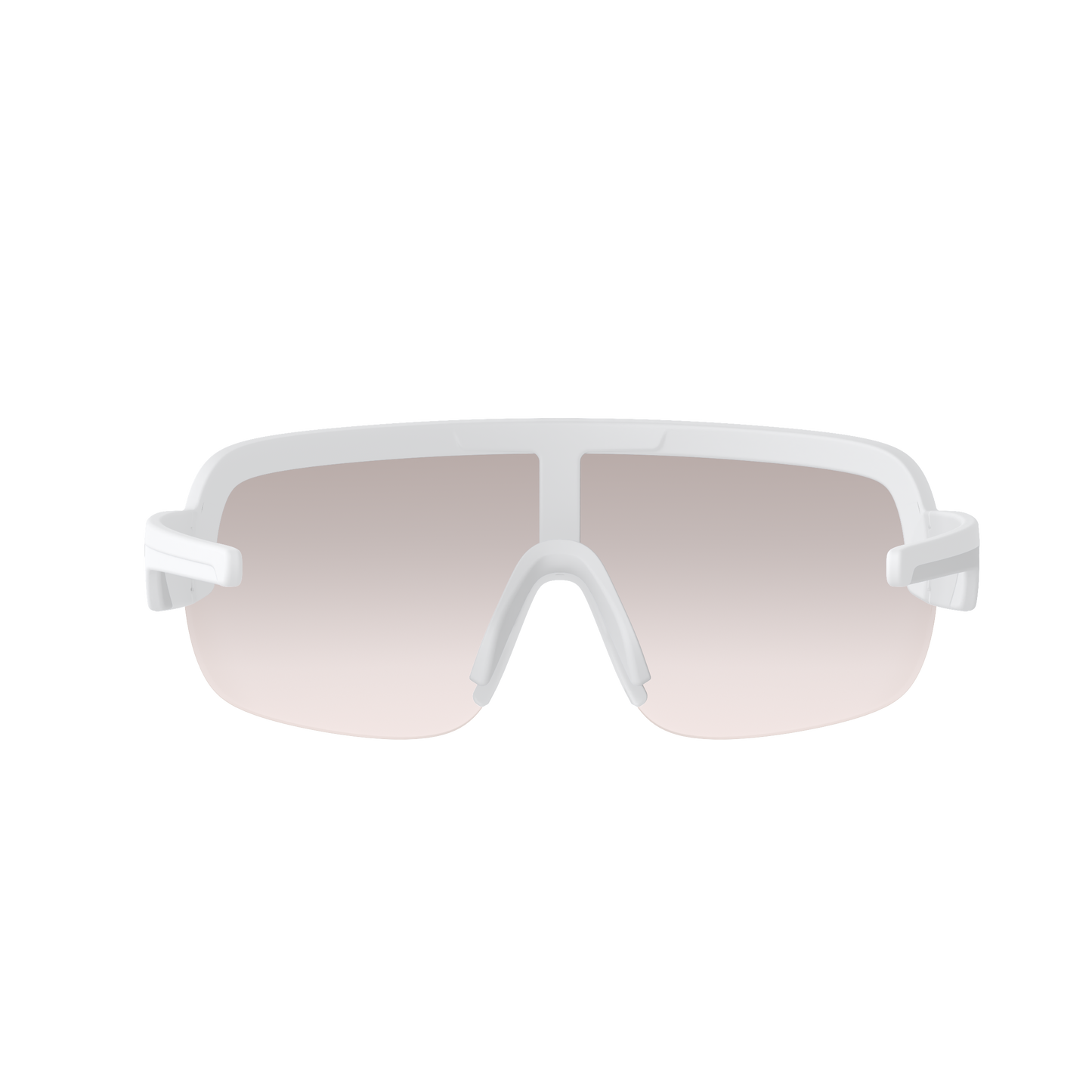 POC AIM Bril White Clarity Trail Deels zonnig Zilver glas