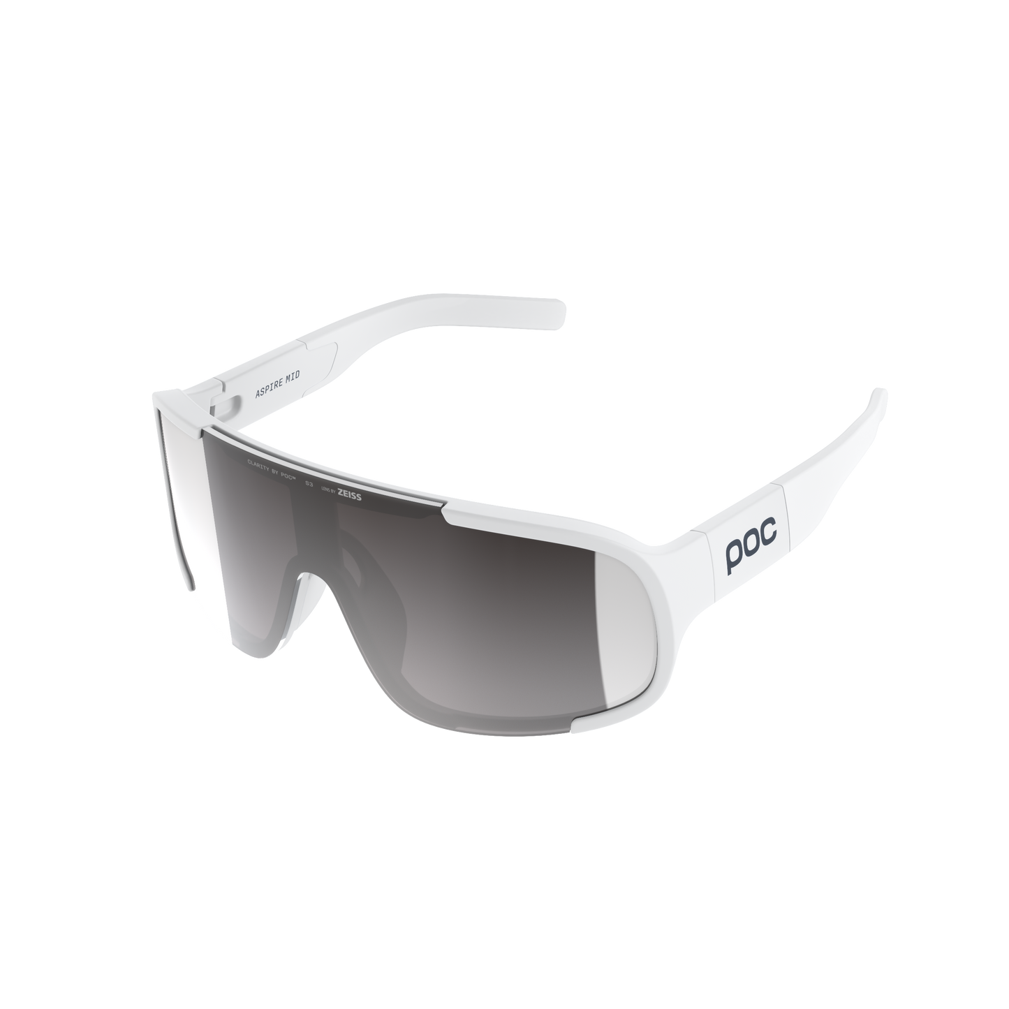 POC ASPIRE MID Bril White Clarity Road Sunny Silver Lens
