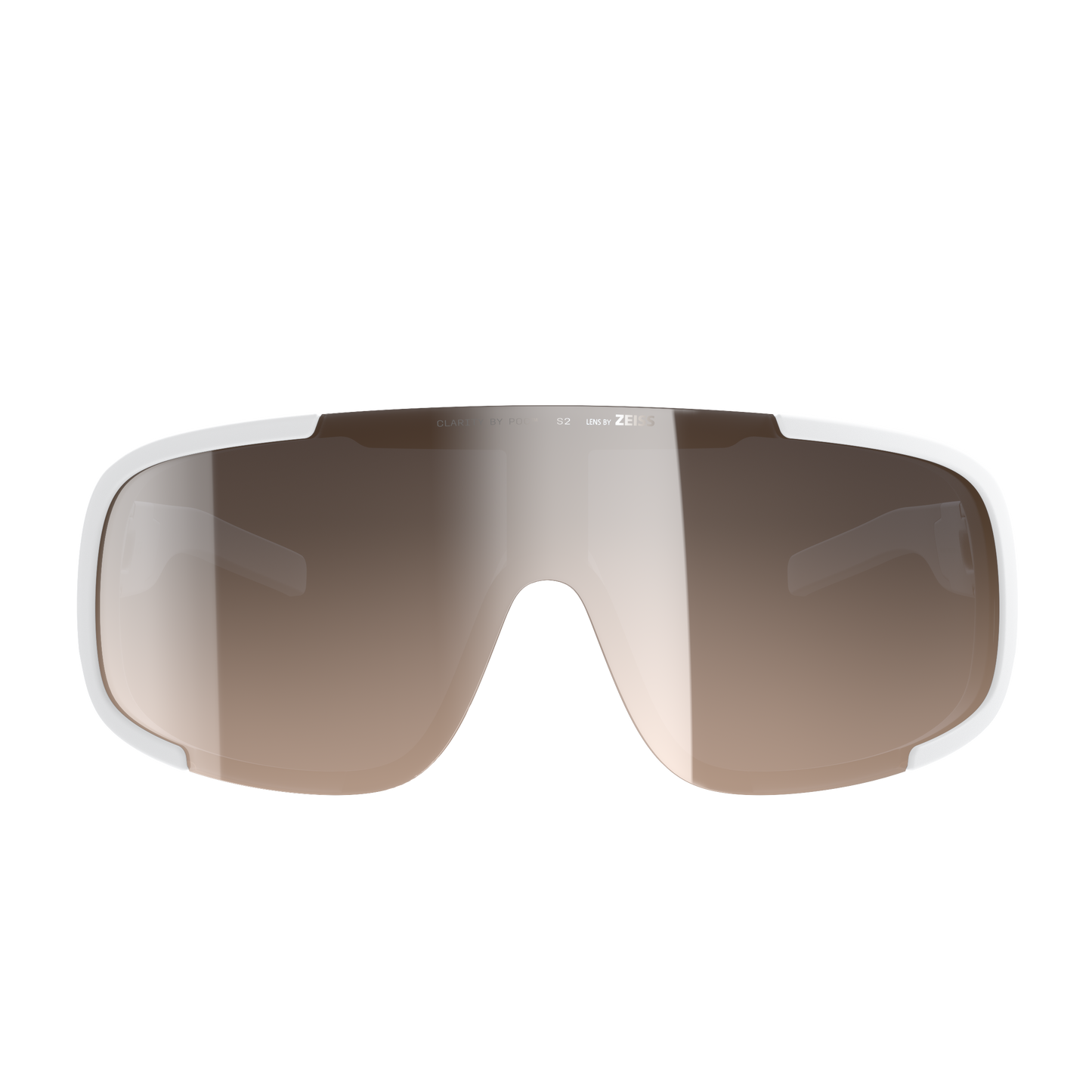 POC ASPIRE MID Bril White Clarity Trail Deels zonnig Zilver glas