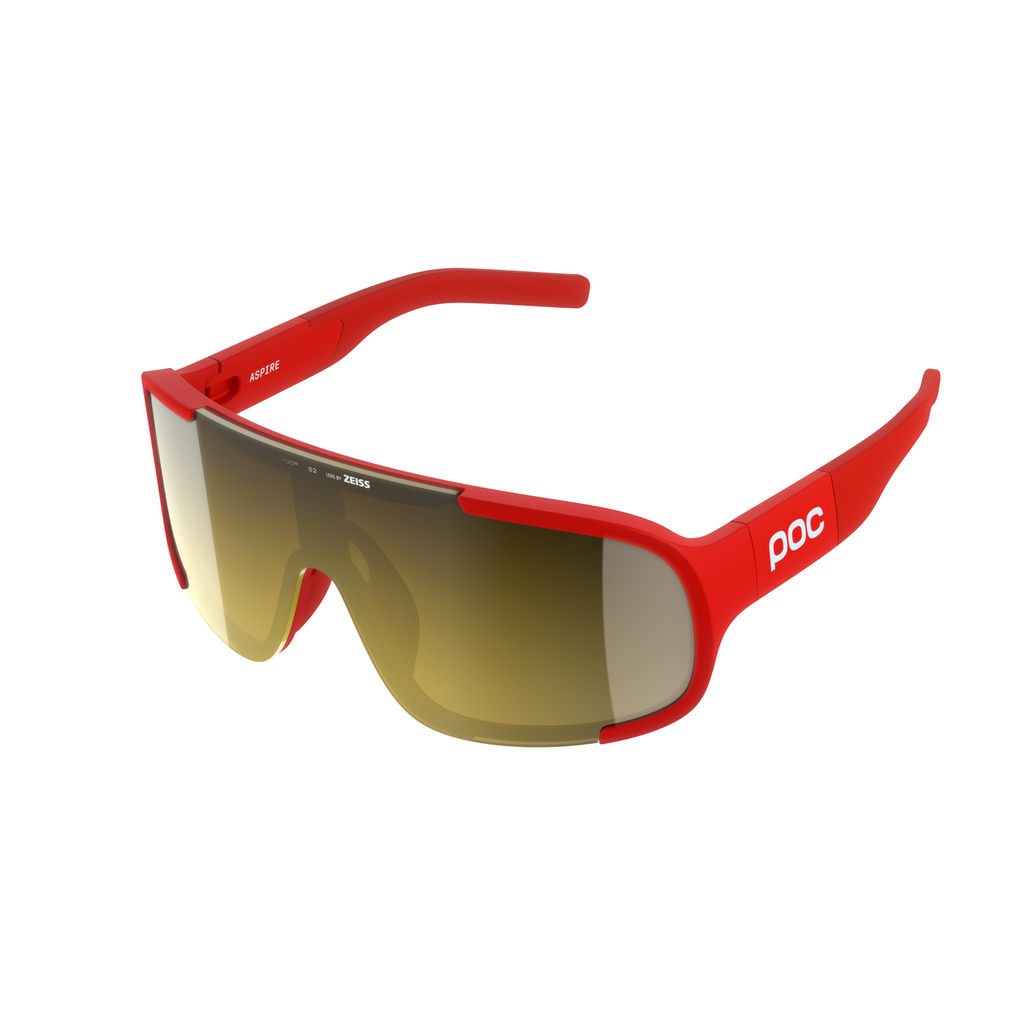 POC ASPIRE WF Bril Red Clarity Road Deels zonnig Gouden lens