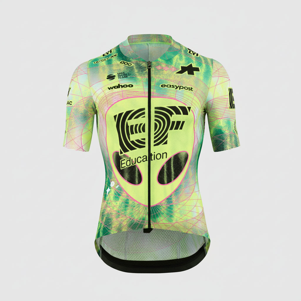 ASSOS MILLE GT EDUCATION FIRST GIRO Jersey Korte Mouw Zwart/Geel