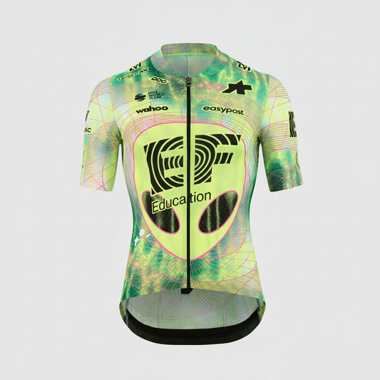 ASSOS MILLE GT EDUCATION FIRST GIRO Jersey Korte Mouw Zwart/Geel