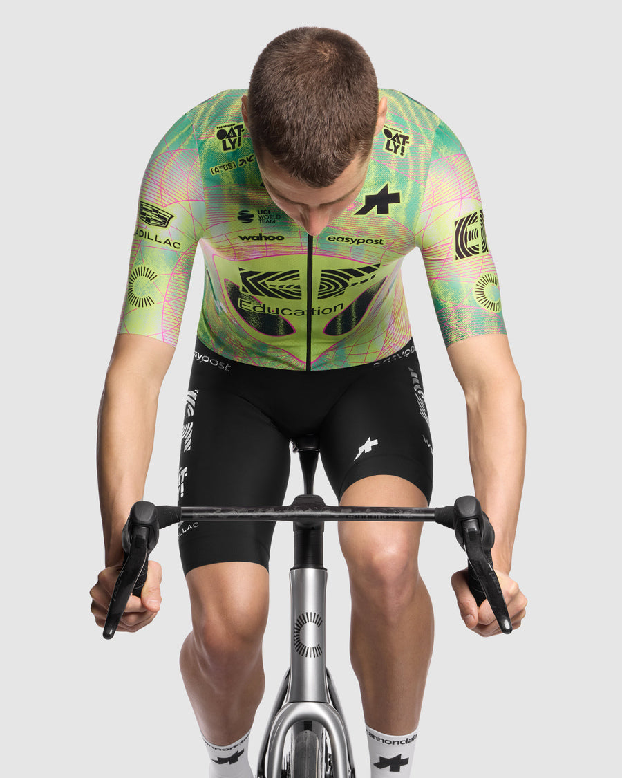ASSOS MILLE GT EDUCATION FIRST GIRO Jersey Korte Mouw Zwart/Geel