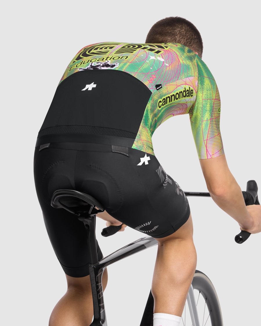 ASSOS MILLE GT EDUCATION FIRST GIRO Jersey Korte Mouw Zwart/Geel