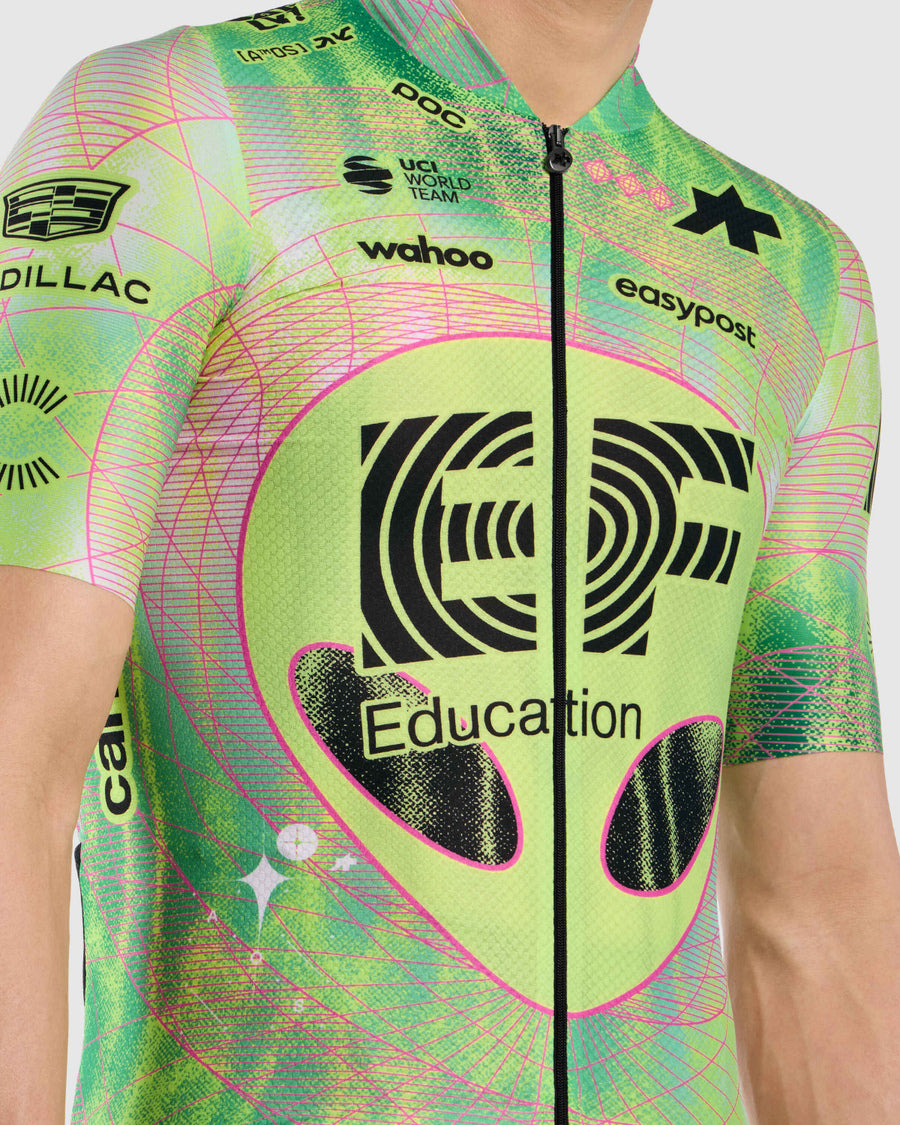 ASSOS MILLE GT EDUCATION FIRST GIRO Jersey Korte Mouw Zwart/Geel