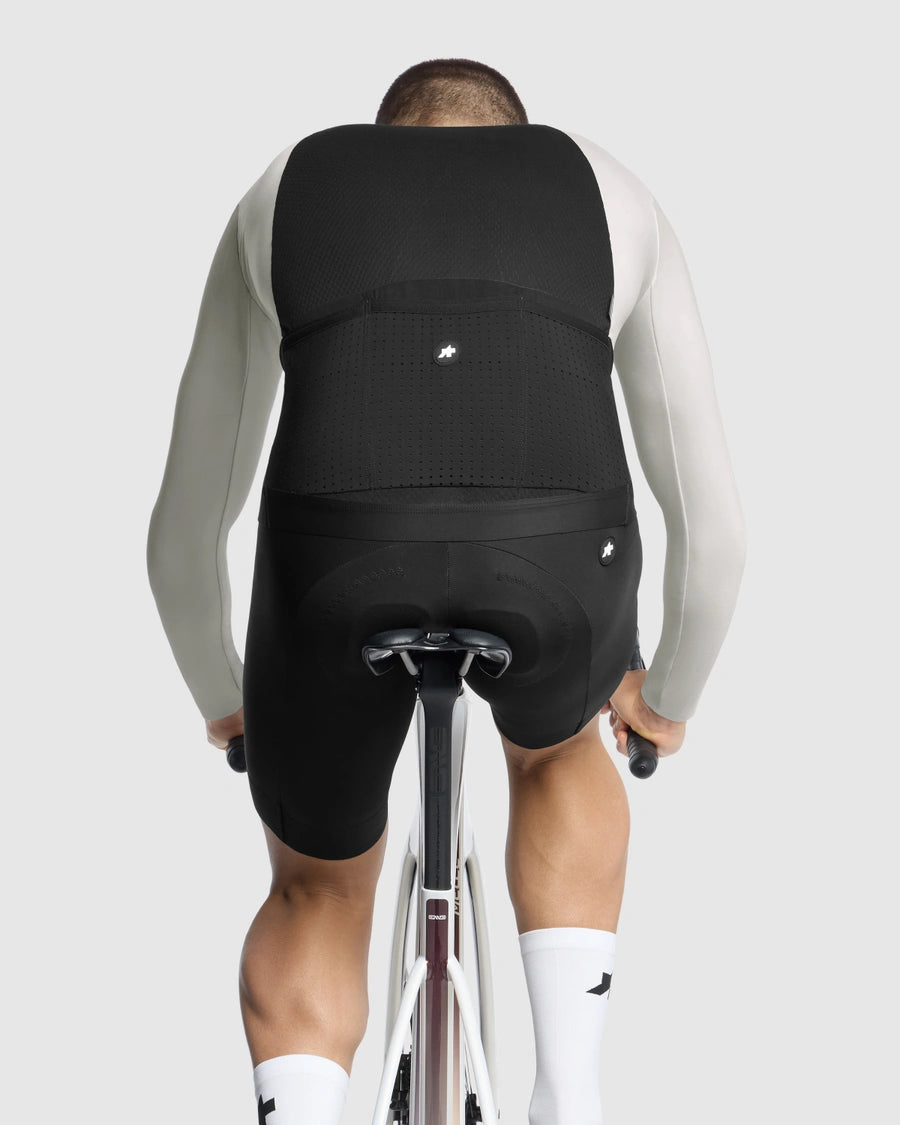Wielershirt ASSOS EQUIPE R SPRING FALL S11 Lange Mouwen Wit