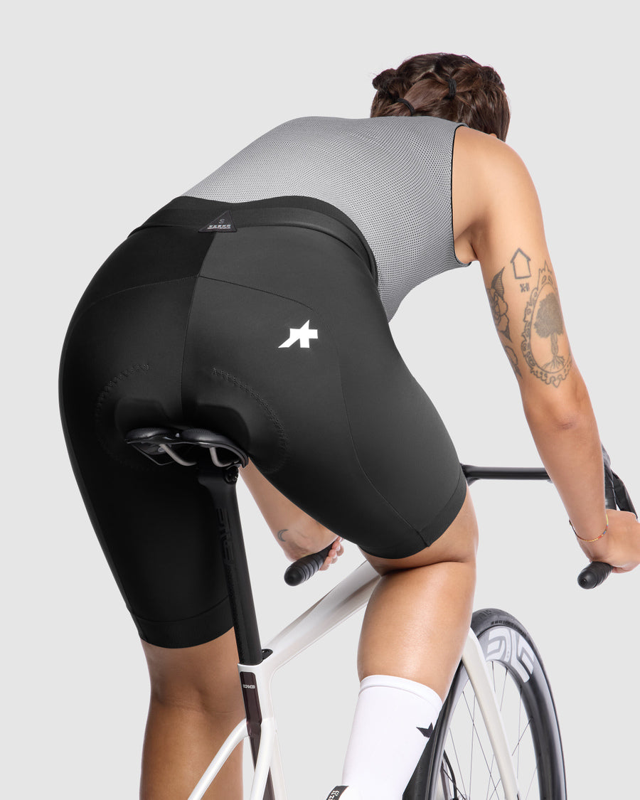 ASSOS UMA GT HALF S11 Lange dijlaarzen voor dames Zwart