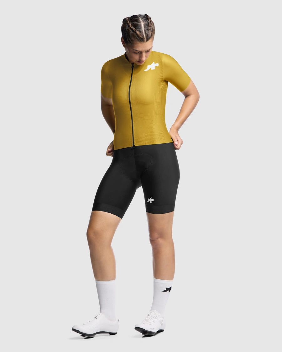 ASSOS DYORA UMA GT S11 EVO Dames Trui Korte Mouw Godlen Geel