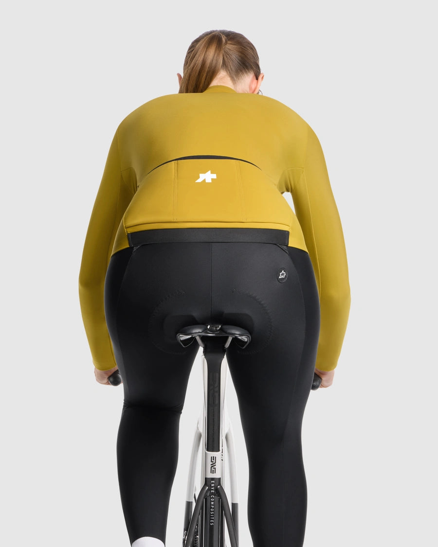 Fietsshirt ASSOS MILLE GT SPRING FALL S11 Lange Mouwen Dames Geel