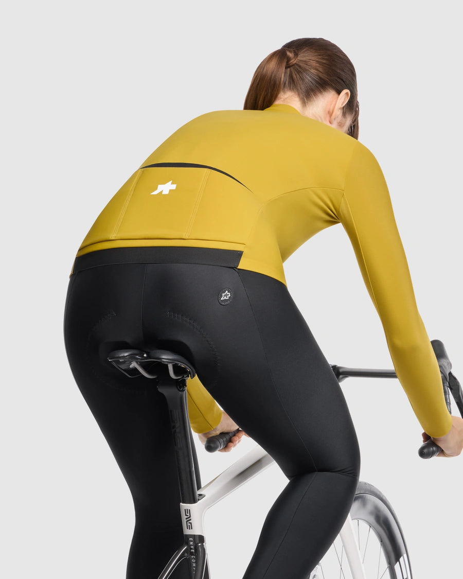 Fietsshirt ASSOS MILLE GT SPRING FALL S11 Lange Mouwen Dames Geel